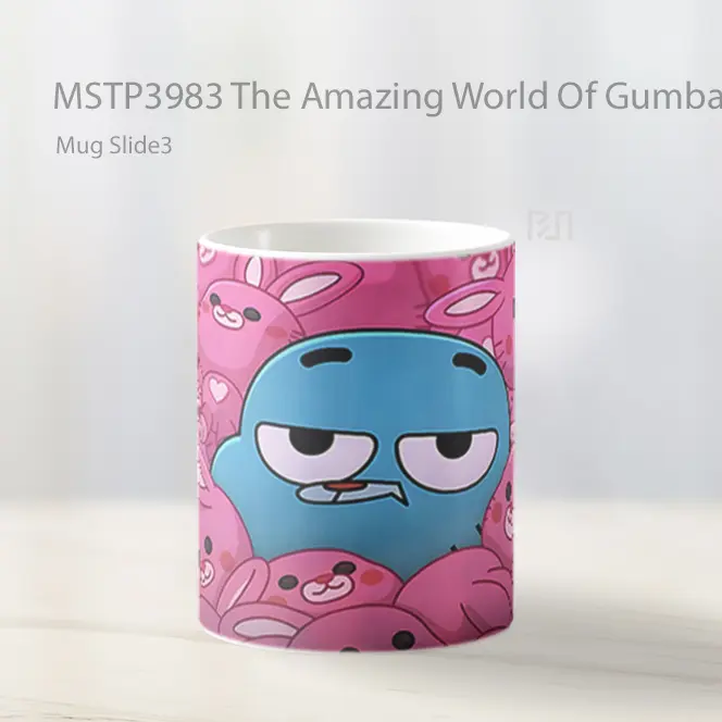 The Amazing World Of Gumball Bunnies Mug Gelas Keramik MSTP3983 - All-side / Desain