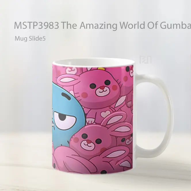 The Amazing World Of Gumball Bunnies Mug Gelas Keramik MSTP3983 - All-side / Desain