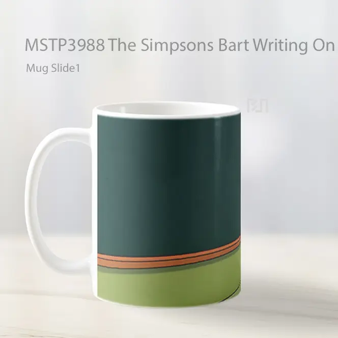 The Simpsons Bart Writing On School Board Mug Gelas Keramik MSTP3988 - All-side / Desain