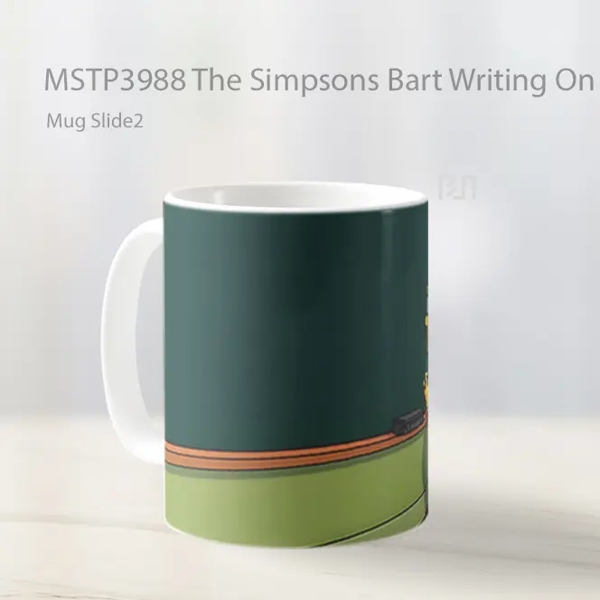 The Simpsons Bart Writing On School Board Mug Gelas Keramik MSTP3988 - All-side / Desain