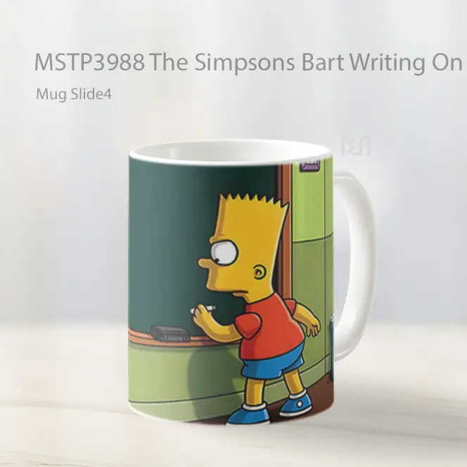 The Simpsons Bart Writing On School Board Mug Gelas Keramik MSTP3988
