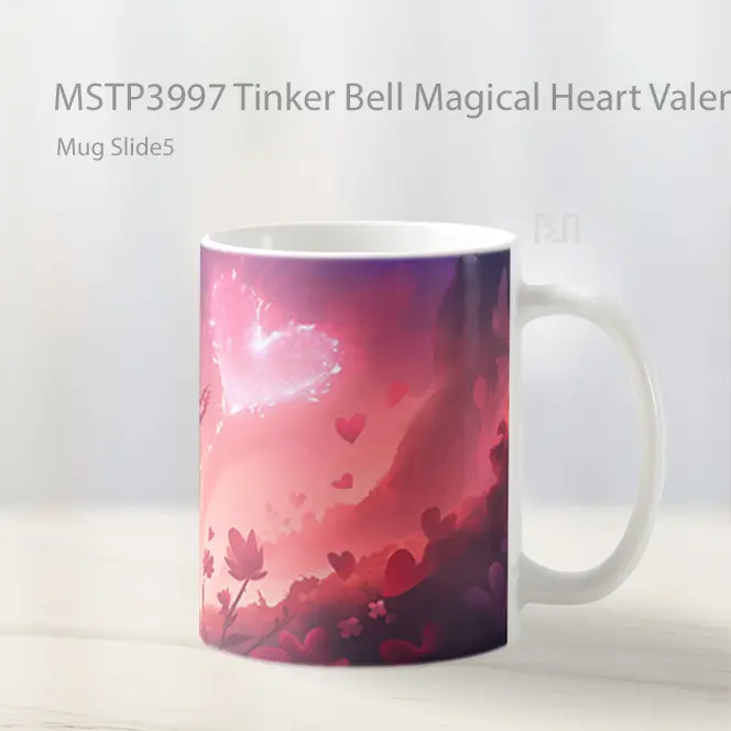 Tinker Bell Magical Heart Valentines Mug Gelas Keramik MSTP3997 - All-side / Desain