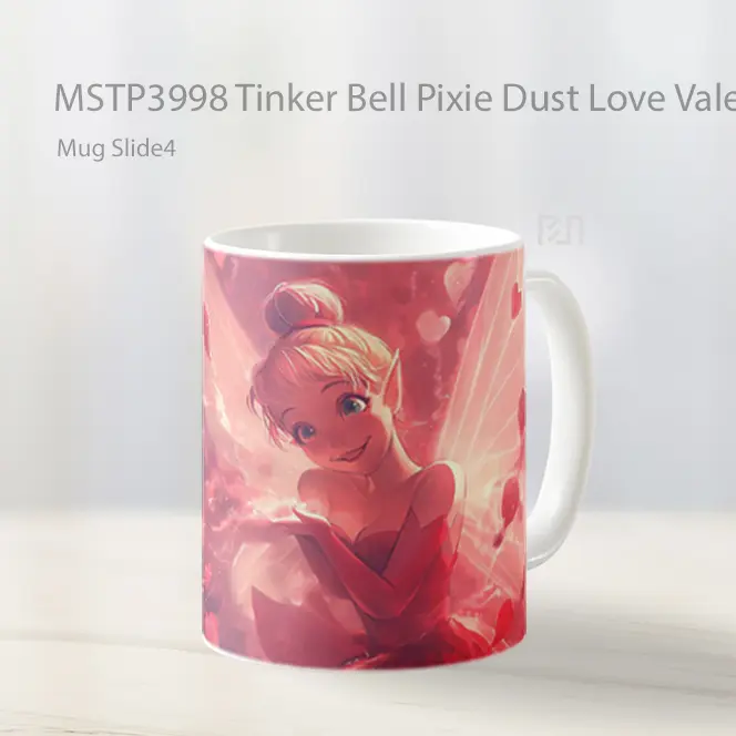 Tinker Bell Pixie Dust Love Valentines Mug Gelas Keramik MSTP3998