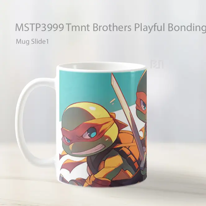 Tmnt Brothers Playful Bonding Mug Gelas Keramik MSTP3999 - All-side / Desain