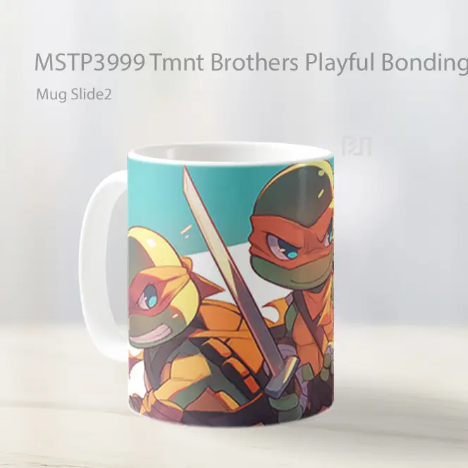 Tmnt Brothers Playful Bonding Mug Gelas Keramik MSTP3999 - All-side / Desain
