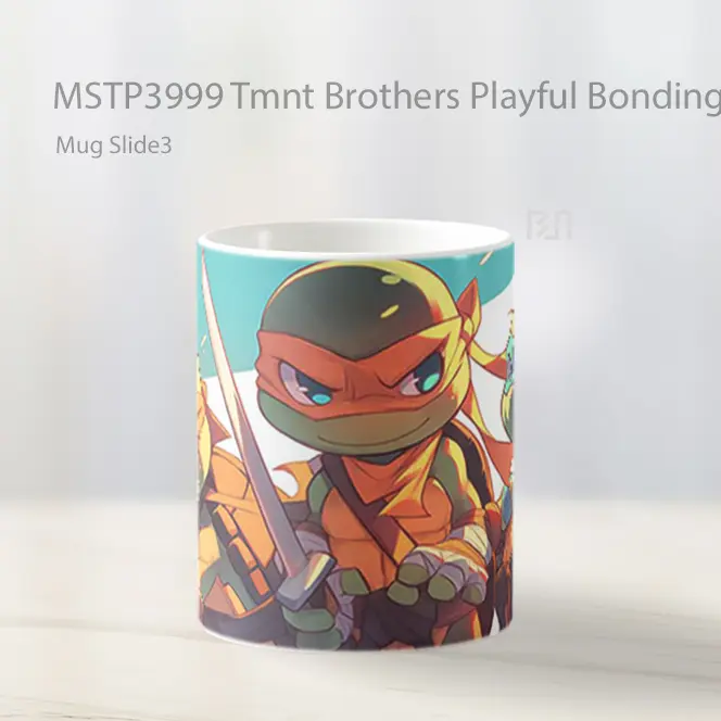 Tmnt Brothers Playful Bonding Mug Gelas Keramik MSTP3999 - All-side / Desain