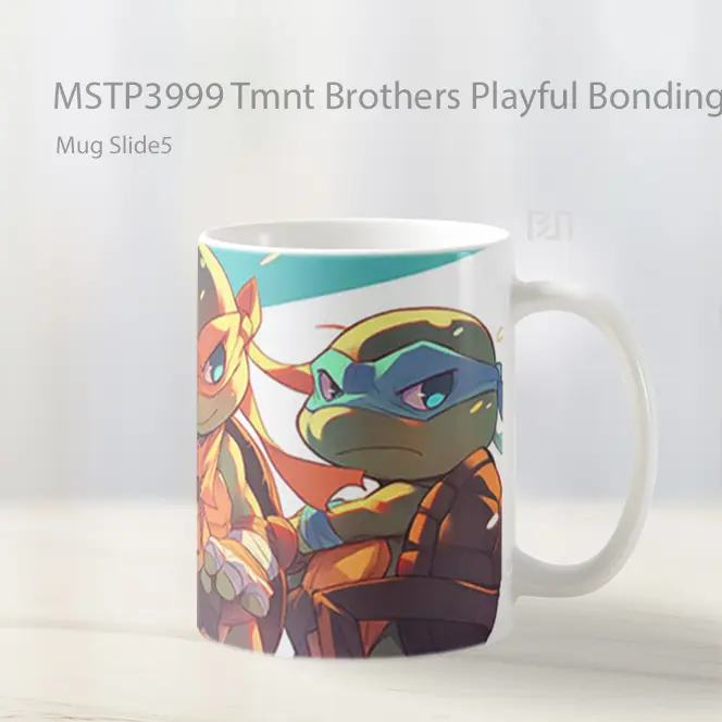 Tmnt Brothers Playful Bonding Mug Gelas Keramik MSTP3999 - All-side / Desain