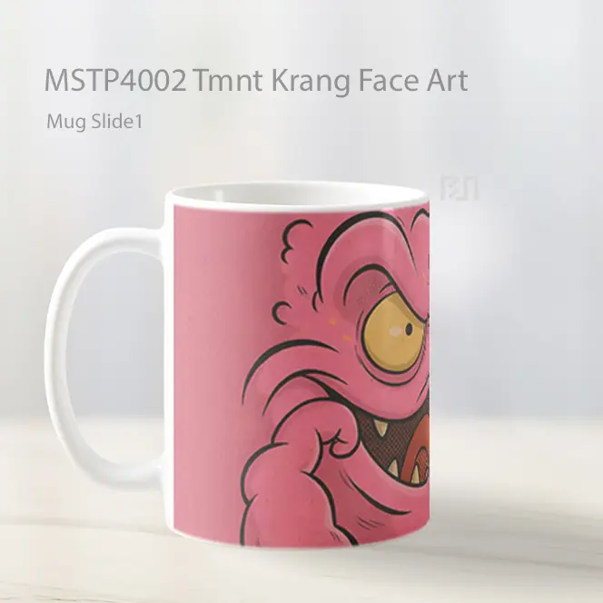 Tmnt Krang Face Art Mug Gelas Keramik MSTP4002 - All-side / Desain