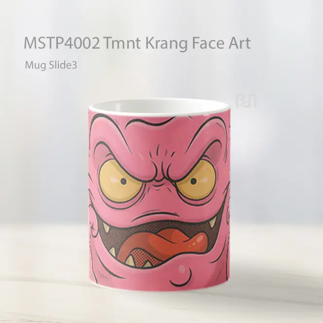 Tmnt Krang Face Art Mug Gelas Keramik MSTP4002 - All-side / Desain