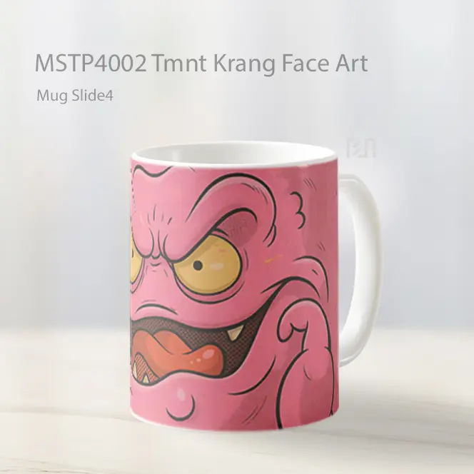 Tmnt Krang Face Art Mug Gelas Keramik MSTP4002