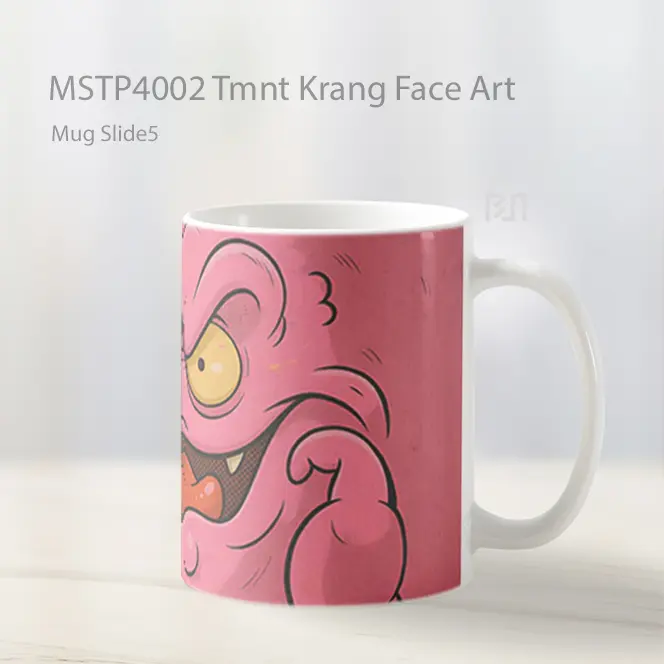 Tmnt Krang Face Art Mug Gelas Keramik MSTP4002 - All-side / Desain