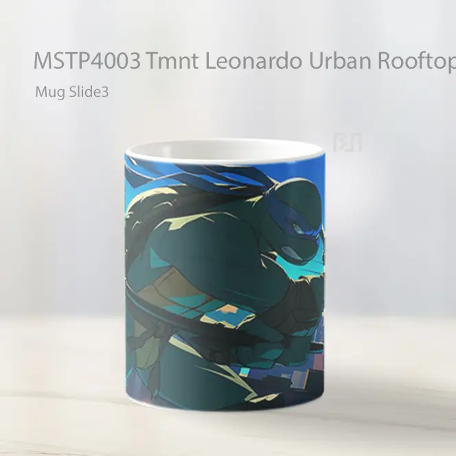 Tmnt Leonardo Urban Rooftop Pc Mug Gelas Keramik MSTP4003 - All-side / Desain