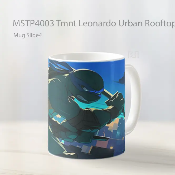 Tmnt Leonardo Urban Rooftop Pc Mug Gelas Keramik MSTP4003