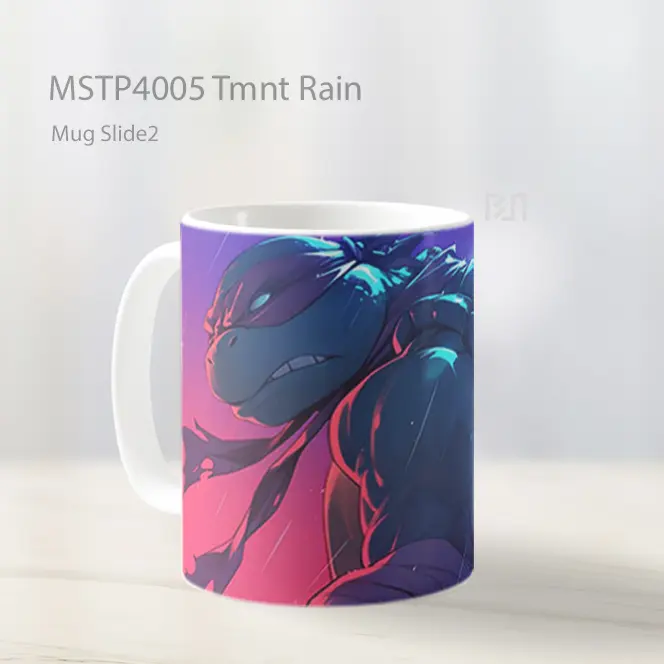 Tmnt Rain Mug Gelas Keramik MSTP4005 - All-side / Desain