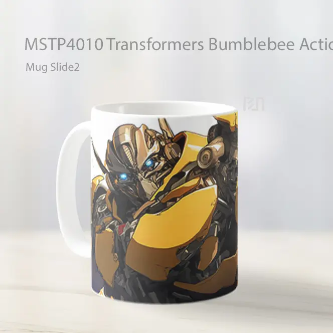 Transformers Bumblebee Action Pose Mug Gelas Keramik MSTP4010 - All-side / Desain