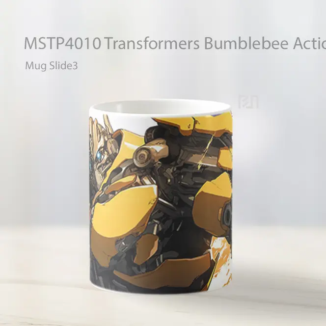 Transformers Bumblebee Action Pose Mug Gelas Keramik MSTP4010 - All-side / Desain
