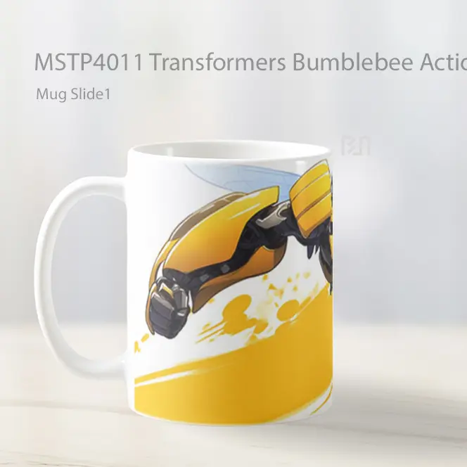 Transformers Bumblebee Action Mug Gelas Keramik MSTP4011 - All-side / Desain