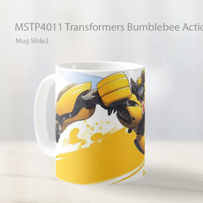 Transformers Bumblebee Action Mug Gelas Keramik MSTP4011 - All-side / Desain