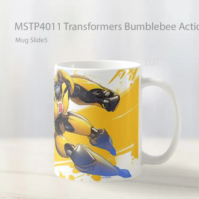 Transformers Bumblebee Action Mug Gelas Keramik MSTP4011 - All-side / Desain
