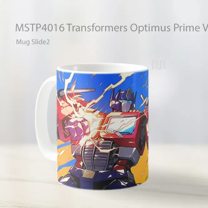 Transformers Optimus Prime Vibrant Energy Mug Gelas Keramik MSTP4016 - All-side / Desain