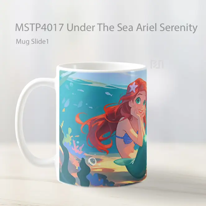 Under The Sea Ariel Serenity Mug Gelas Keramik MSTP4017 - All-side / Desain