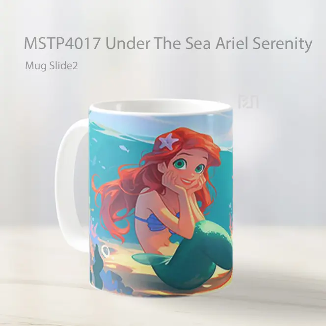 Under The Sea Ariel Serenity Mug Gelas Keramik MSTP4017 - All-side / Desain