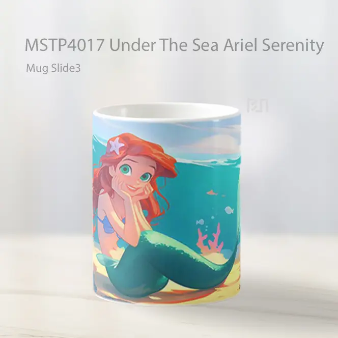 Under The Sea Ariel Serenity Mug Gelas Keramik MSTP4017 - All-side / Desain
