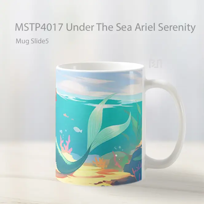 Under The Sea Ariel Serenity Mug Gelas Keramik MSTP4017 - All-side / Desain
