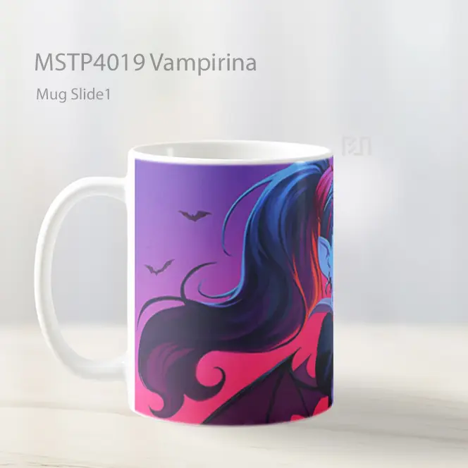 Vampirina Mug Gelas Keramik MSTP4019 - All-side / Desain