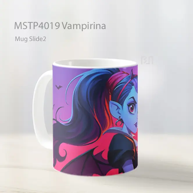 Vampirina Mug Gelas Keramik MSTP4019 - All-side / Desain