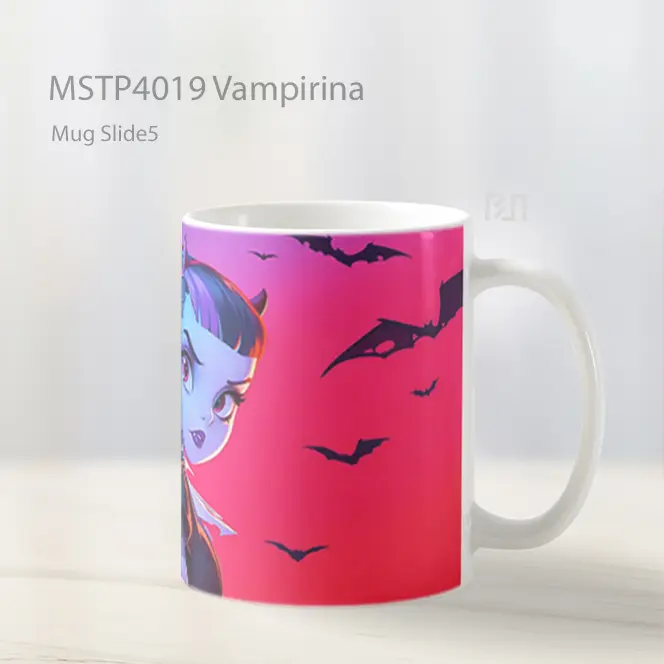 Vampirina Mug Gelas Keramik MSTP4019 - All-side / Desain
