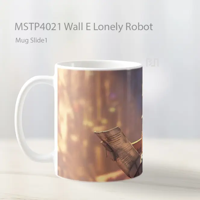 Wall E Lonely Robot Mug Gelas Keramik MSTP4021 - All-side / Desain