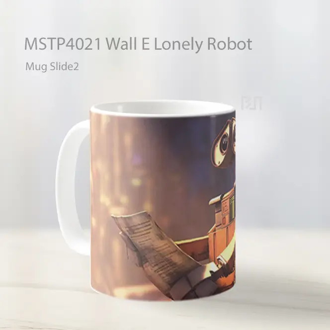 Wall E Lonely Robot Mug Gelas Keramik MSTP4021 - All-side / Desain
