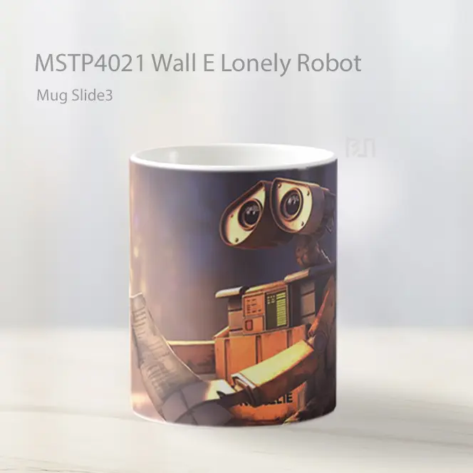 Wall E Lonely Robot Mug Gelas Keramik MSTP4021 - All-side / Desain
