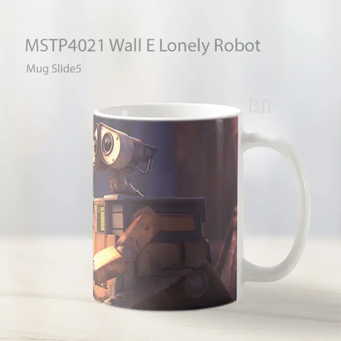 Wall E Lonely Robot Mug Gelas Keramik MSTP4021 - All-side / Desain