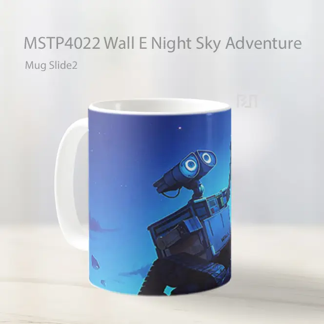 Wall E Night Sky Adventure Mug Gelas Keramik MSTP4022 - All-side / Desain