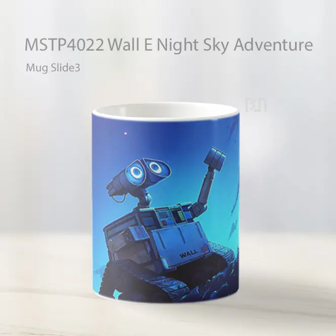 Wall E Night Sky Adventure Mug Gelas Keramik MSTP4022 - All-side / Desain