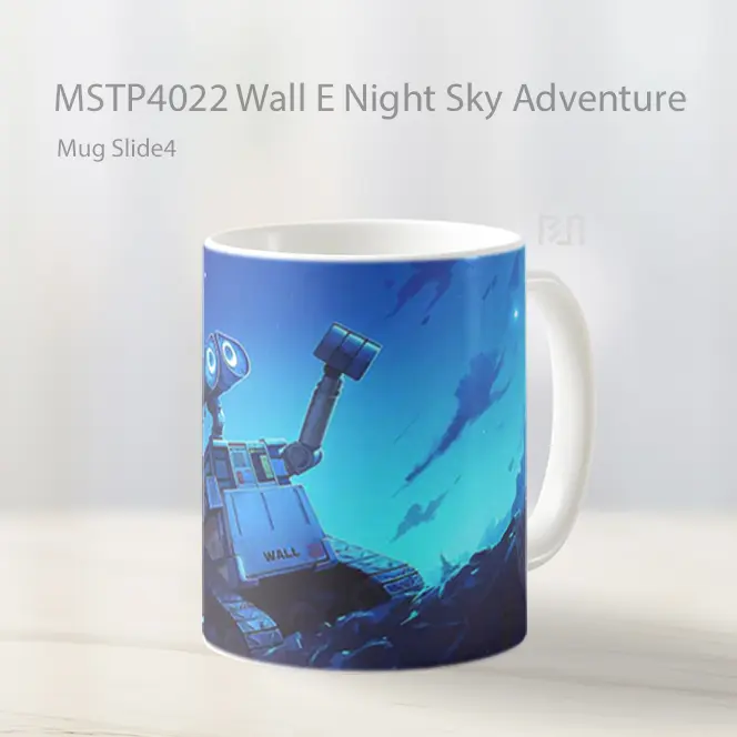 Wall E Night Sky Adventure Mug Gelas Keramik MSTP4022