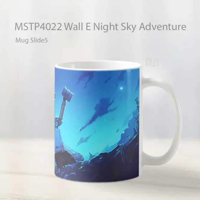 Wall E Night Sky Adventure Mug Gelas Keramik MSTP4022 - All-side / Desain