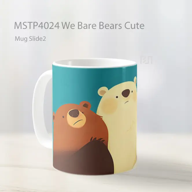 We Bare Bears Cute Mug Gelas Keramik MSTP4024 - All-side / Desain