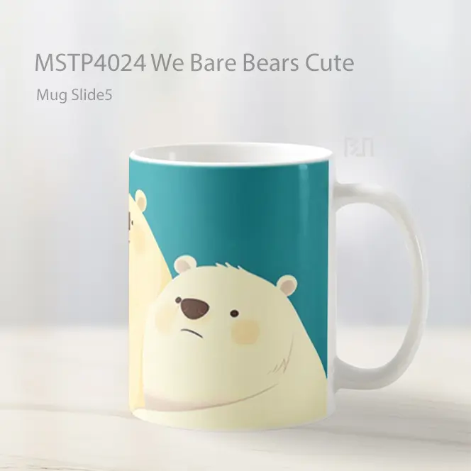 We Bare Bears Cute Mug Gelas Keramik MSTP4024 - All-side / Desain