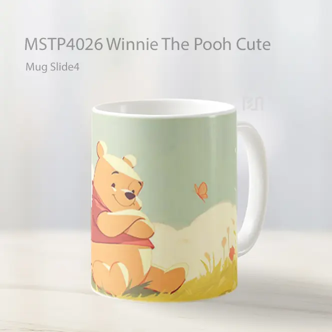Winnie The Pooh Cute Mug Gelas Keramik MSTP4026