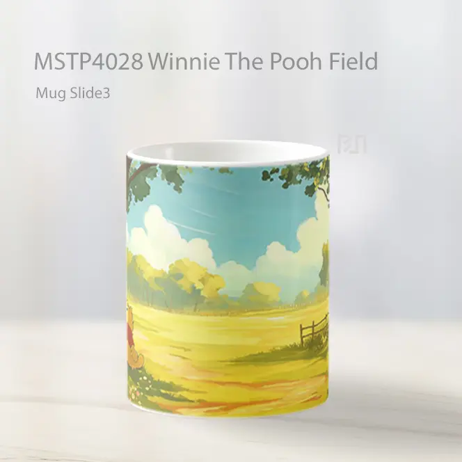 Winnie The Pooh Field Mug Gelas Keramik MSTP4028 - All-side / Desain
