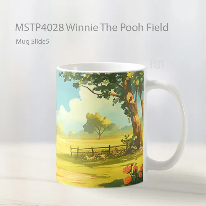 Winnie The Pooh Field Mug Gelas Keramik MSTP4028 - All-side / Desain