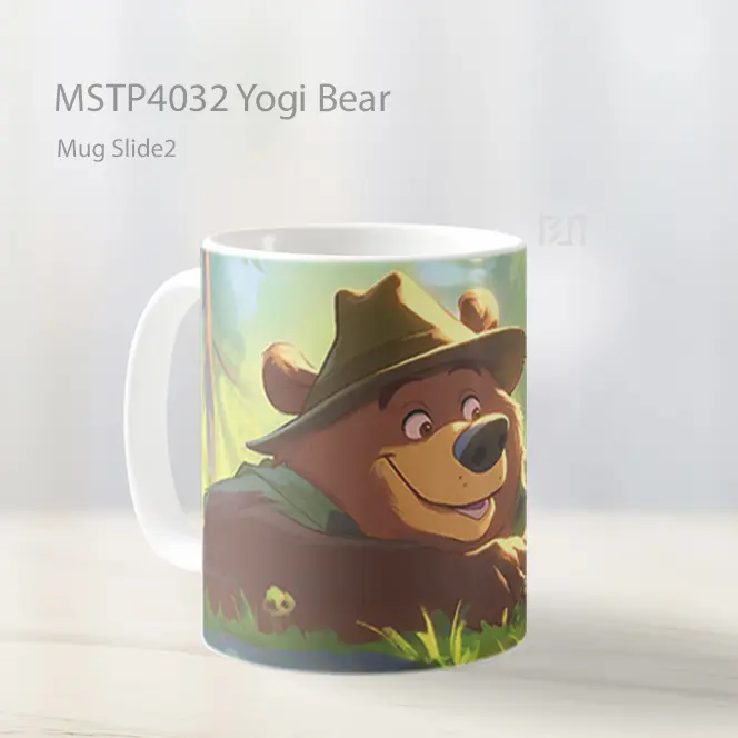 Yogi Bear Mug Gelas Keramik MSTP4032 - All-side / Desain