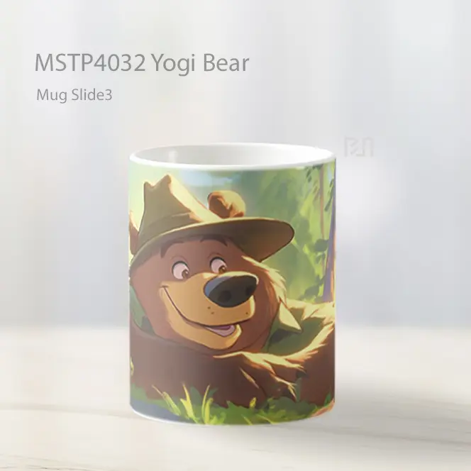 Yogi Bear Mug Gelas Keramik MSTP4032 - All-side / Desain