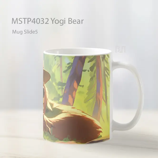 Yogi Bear Mug Gelas Keramik MSTP4032 - All-side / Desain