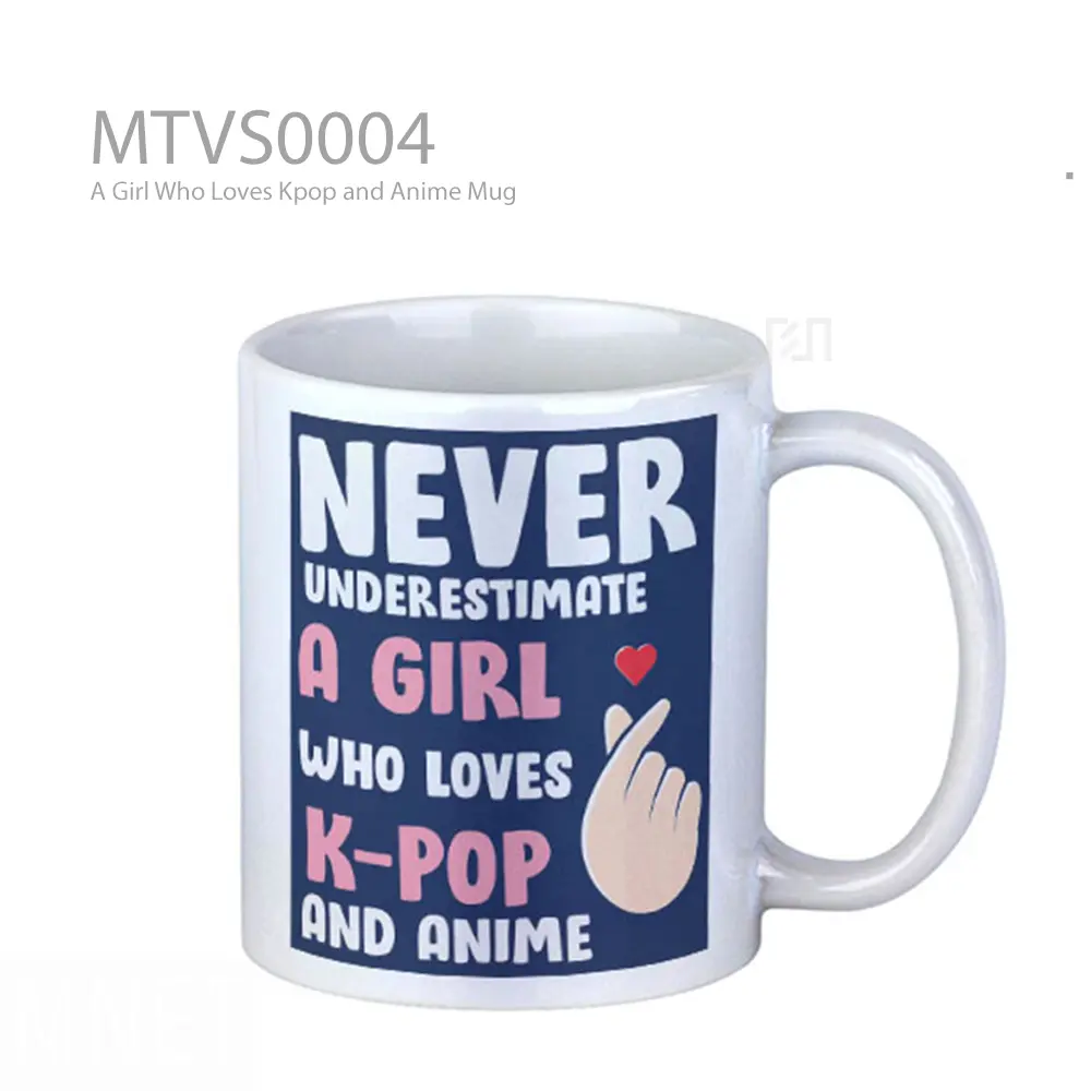 A Girl Who Loves Kpop and Anime Mug