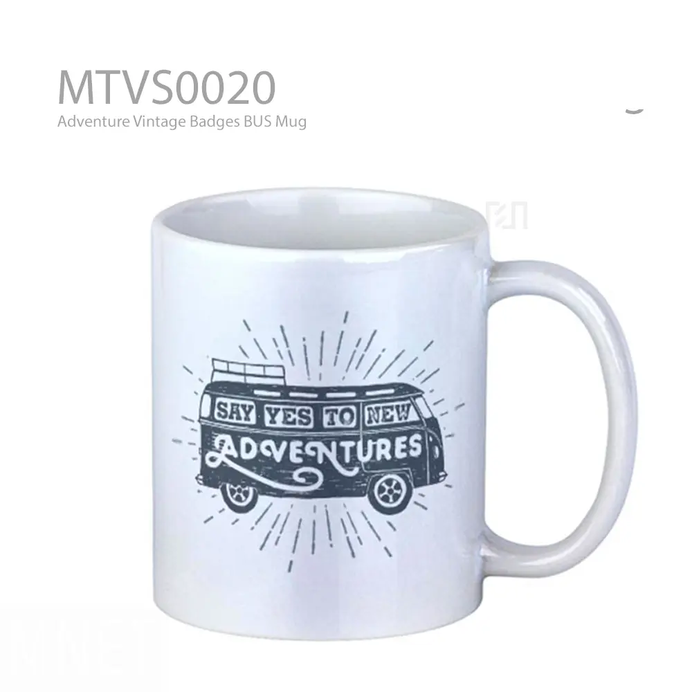 Adventure Vintage Badges BUS Mug