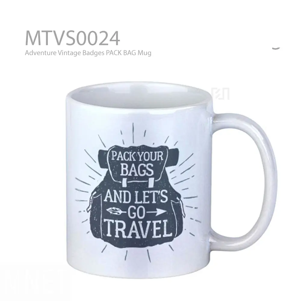 Adventure Vintage Badges PACK BAG Mug